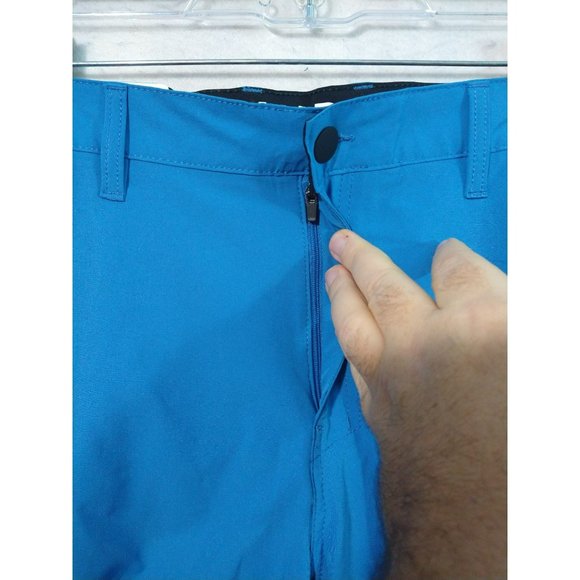 Hurley All Day Hybrid Quick Dry 4 Way Stretch Reflective Short Blue Size 32 - Picture 4 of 12
